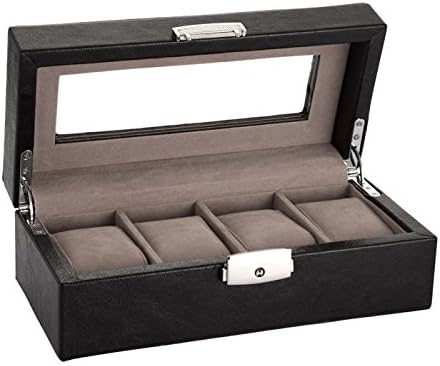 4 Slot Leather Watch Box