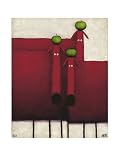 Daniel Patrick Kessler (Three Dogs with Apples) Art Poster Print - 24 X 32
