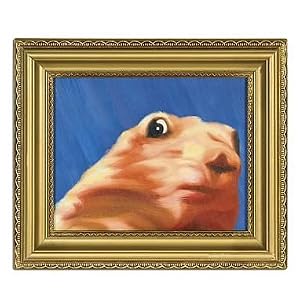 Dramatic Chipmunk Oil Painting