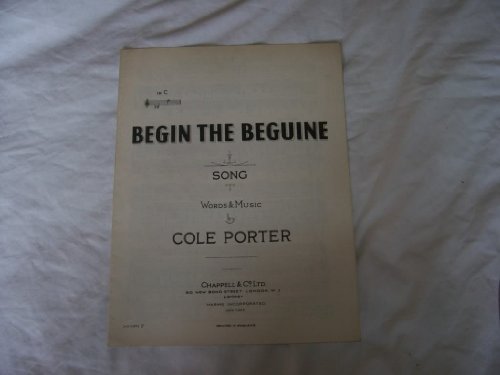 Begin the Beguine (Sheet Music)
