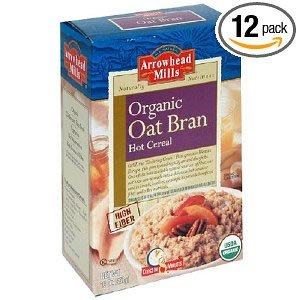 Arrowhead Mills Organic Hot Cereal, Oat Bran, 16-Ounce Boxes ( pack of 24)