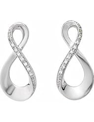 14K White Gold Diamond Earrings - 0.08 Ct. -- LIFETIME WARRANTY
