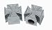 Chrome Iron Cross Valve Caps