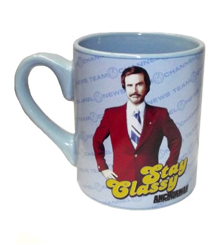 Anchorman Movie Stay Classy Ceramic 14 Ounce Coffee Mug by Silver Buffalo