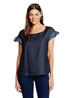 Fornarina Camiseta Manga Corta Shelton Denim-Stretch (Denim)