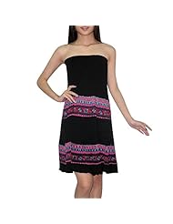 Elasticized   Waistline Summer Cotton/Polyamide Stretchy Crinkled Shirred Gathered Knee Length  Dress