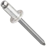 5056 Aluminum Blind Rivet, #F Drill Size, .376"-0.5" Grip Range, .750" Length, 1/4" Diameter, Pack Of 100