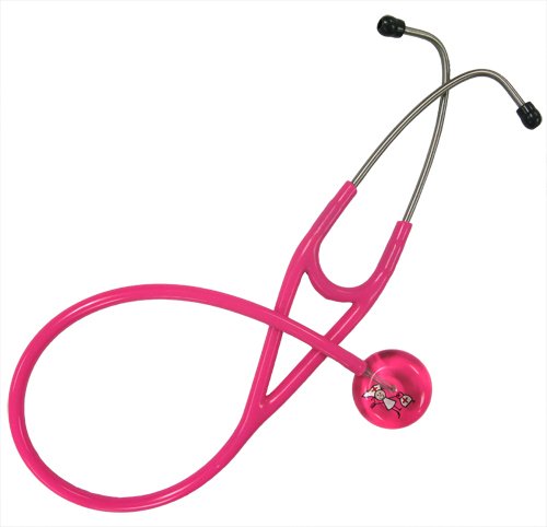 Ultrascope Adult Stethoscope with Light Hot Pink Tubing, Stick Nurse On Sale