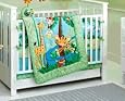Fisher-Price - Rainforest Jumping Tiger 4-Piece Crib Bedding Set