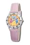 Disney Kids' D043S401 Princess Time Teacher Pink Leather Strap Watch