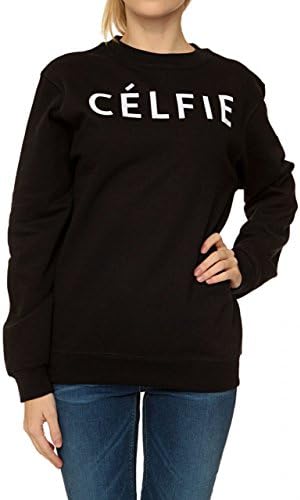 Jute Beutel Sweatshirt CÉLFIE, Color: Black, Size: L