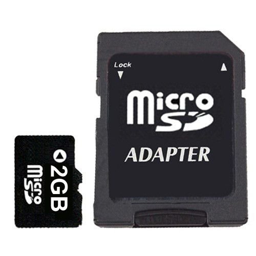 Micro SD / Transflash Memory Card with Adaptor, 2GB