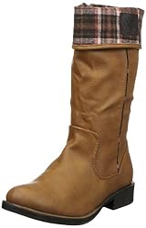 XTI Woman Boot XTI25476 AU12, Damen Klassische Stiefel, Braun (camel X6), EU 39