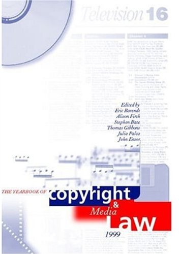 Yearbook of Copyright and Media Law: 1999 Volume IV (Vol 4)