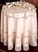 Christmas Crochet with Snowman Embroidery Table Cloth / Table Topper 36x36\