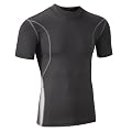 Tenn Compression Fit Moisture Control Base Layer - Short Sleeve Black