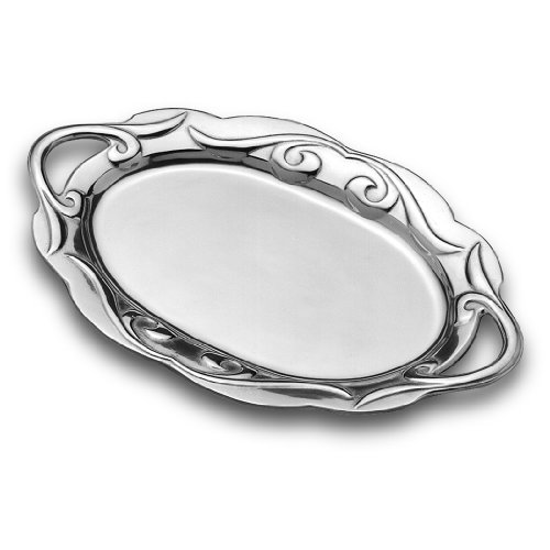Wilton Armetale Scroll Serving Tray, Oval, 20-Inch by 12-3/4-Inch On Sale