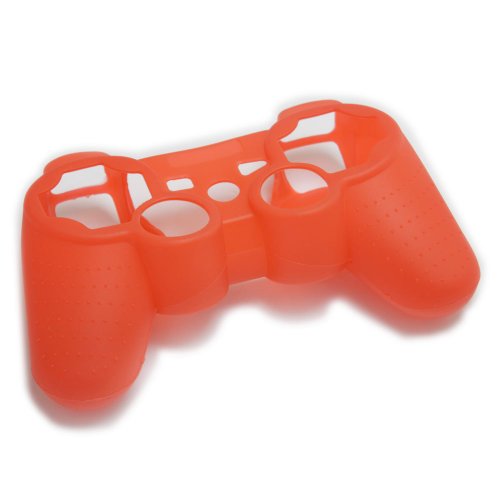 Red Silicone Cover Skin Protector Case for Sony Ps3 Game Controller
