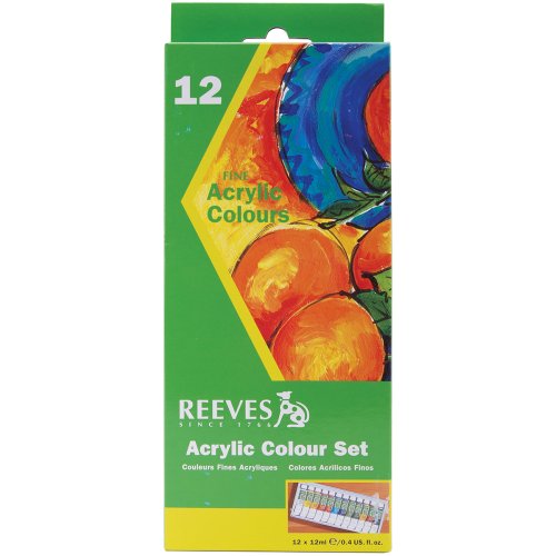 Reeves 12ml acrylic paints, assorted color