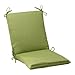 Pillow Perfect Forsyth Solid Indoor/Outdoor One Piece Chair Cushion Deep Seat, Weather and Fade Resistant, Square Corner - 36.5