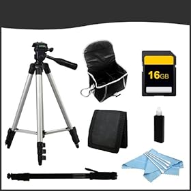 Essential Accessory Bundle Kit #2 for Pentax K-30 Digital Camera includes (Full Size Tripod, Monopod, Case, 16GB SD Card, Card Wallet, Cleaning Kit)