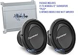 2) New Pioneer TS-W3003D4 + 1000W Hifonics X1000.1D Amp!