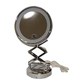 Rucci Chrome Stand Lighted Mirror 10x * #m823