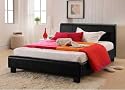 Brand new astaire 4FT 6 brown faux leather bed