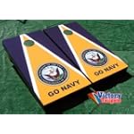 US Navy - Go Navy Cornhole Bean Bag Game Set