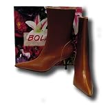 Bolaro Boots Low Calf Point Toe Camel Heel Size 8