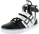 RADII Straight Jacket High Top Mens Shoes Fashion Sneakers Hip Hop Velcro Black/Silver