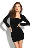 Krazy Sexy Club Cocktail Party Evening Dress #9171 Black