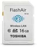 Toshiba Flash Air II Wireless 16 GB SD Memory Card (PFW016U-1BCW)