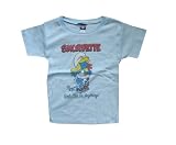 Junk Food  Smurfette -- Girls Can Do Anything  In Powder Blue Tee Shirt 3T