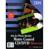 50 IBM Photo Quality Matte Inkjet Printable CD/DVD Sleeves