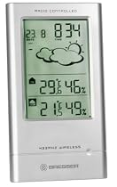 BRESSER Wetterstation TempTrend - Temperaturstation mit Funkuhr und Au&szlig;ensender