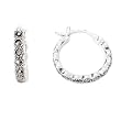 FOJO's Petite Marcasite Hoop Earrings