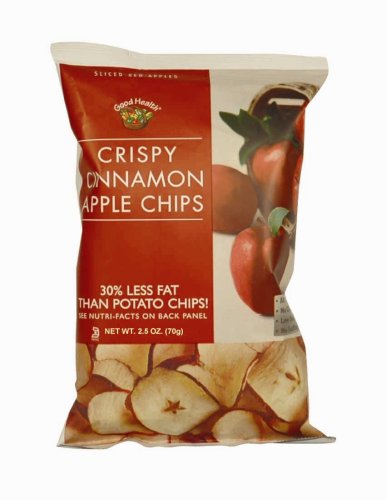 Good Health Cinnamon Apple Chips, 2.5-Ounce Bags (Pack of 12) by Good Health
