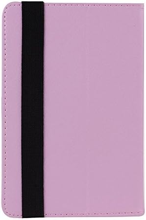 Wisedeal Universal Textured Slim Fit Folio Stand Leather Case Cover for 7 Inch Android Tablet(Q88) (Pink)