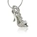 Silver Crystal High Heel Pendant Necklace Fashion Jewelry 18