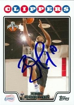 Eric Gordon Autographed/Hand Signed Basketball Card (Los Angeles Clippers) 2008 Topps #202