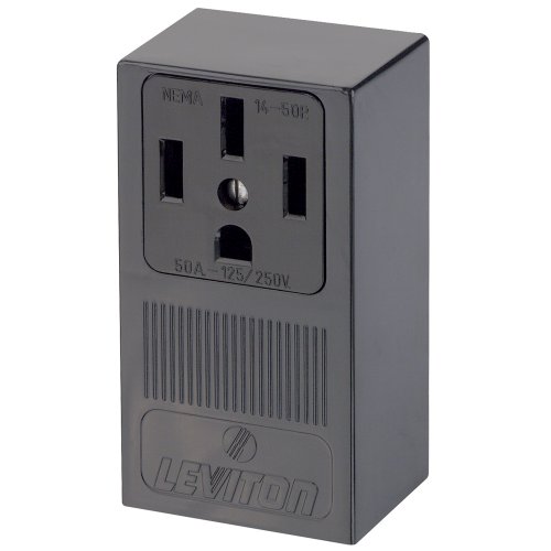 Residential Electric 50 Amp, 125/250 Volt, Surface Mounting Receptacle