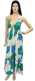 Eye Catching Floral Printed Party Wear Long Halter Tube Dress Valentine's Day Gift