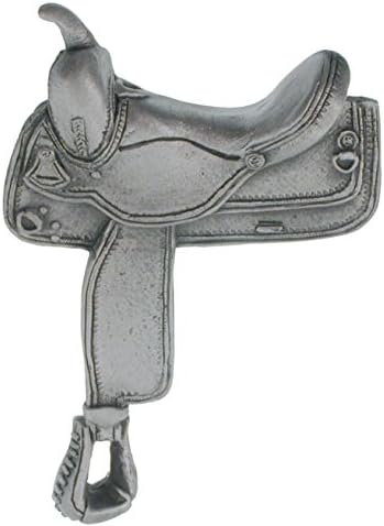 Western Saddle Pewter Christmas Ornament