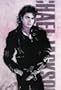 Michael Jackson (In Black Leather) Music Poster Print 80s