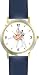 Ballerina and Ballet Dancer Couple No.3 - WATCHBUDDY&reg; DELUXE TWO-TONE THEME WATCH - Arabic Numbers - Blue Leather Strap-Size-Large ( Men's Size or Jumbo Women's Size )