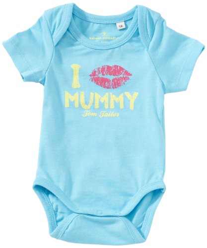 TOM TAILOR Baby - M&auml;dchen Body 11000556221/body i kiss mummy, Gr. 56, Blau (6319) Preisvergleich