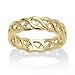 14k Gold-Plated Braided Link Ring
