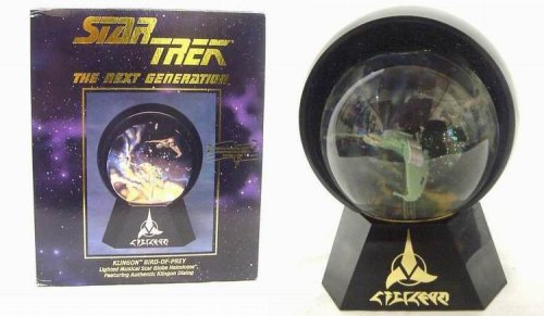 Buy Star Trek The Next Generation Klingon Bird-of-Prey Lighted Musical Globe Halodome Featuring... by Star Trek now!