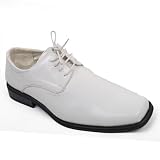 M13103 White Tuxedo Shoes Lace Up + free gift